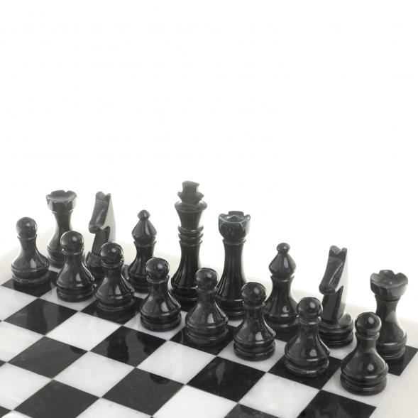 Шахматы &amp;quot;Классические&amp;quot; из мрамора доска 30х30 см 123971