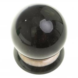 Сувенир &amp;quot;Шар Антистресс&amp;quot; из черного змеевика 9 см