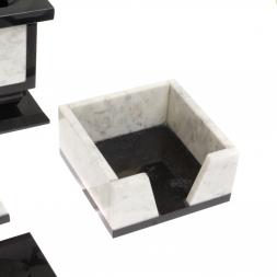 Настольный набор "Орел" из мрамора с бюваром и лотком А4