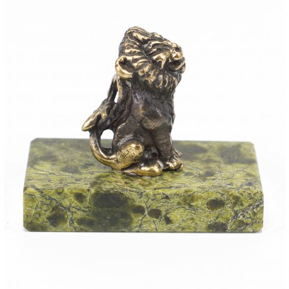 Статуэтка из бронзы на подставке из змеевика &amp;quot;Левушка&amp;quot; 117917