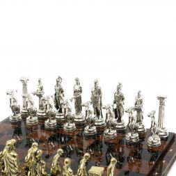 Шахматы "Олимпийские игры" доска 40х40 см из обсидиана