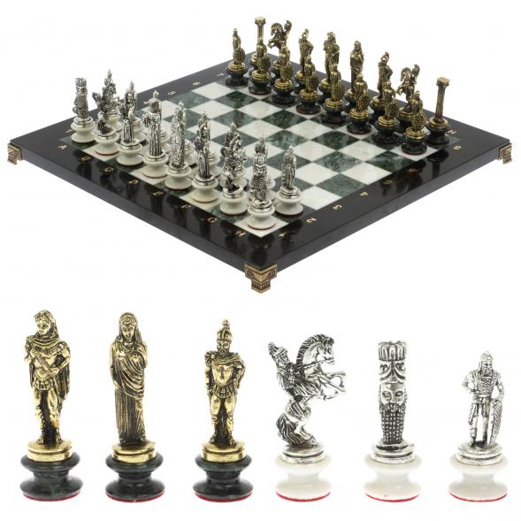 Шахматы &amp;quot;Александр Македонский&amp;quot; фигуры на подставках доска 40х40 см 128516