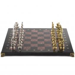 Шахматы &amp;quot;Отечественная война 1812 г.&amp;quot; доска 40х40 см камень лемезит