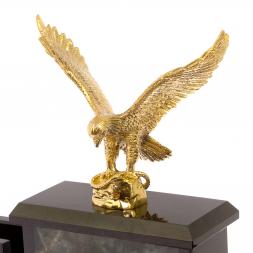 Письменный прибор &amp;quot;Орел&amp;quot; камень офиокальцит