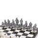 Шахматы &amp;quot;Средневековье&amp;quot; доска 40х40 см белый мрамор змеевик 126486