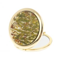 Зеркало круглое благородный офит цвет золото