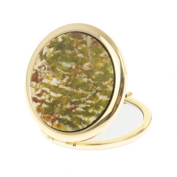 Зеркало круглое благородный офит цвет золото 127177