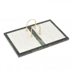 Подставка под календарь из нефрита и мрамора 26,5х15,5х3 см