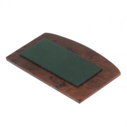 Икона в машину из коричневого обсидиана &amp;quot;Спаси и сохрани&amp;quot; 7х4,5 см