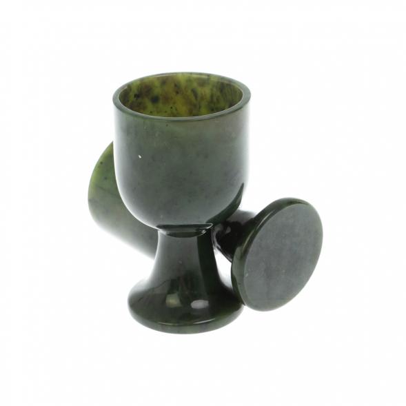 Набор рюмок на ножке из нефрита 30 мл 4х4х7 см 128662