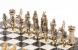 Шахматы &amp;quot;Викинги&amp;quot; бронзовые 40х40 см мрамор змеевик 119984
