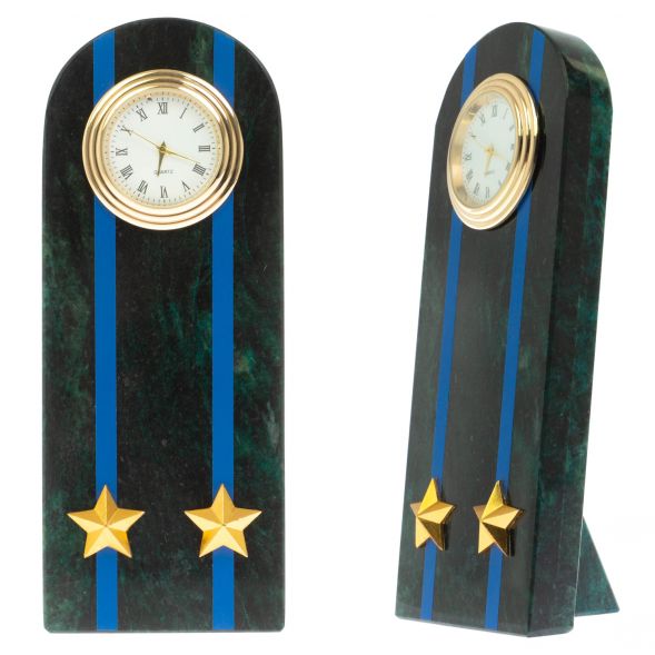 Часы-погон &amp;quot;Подполковник МЮ&amp;quot; камень змеевик 129186