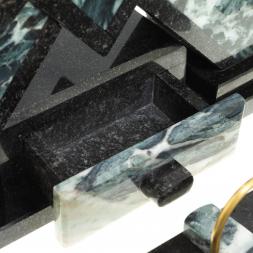 Письменный набор &amp;quot;Герб РФ&amp;quot; камень офиокальцит