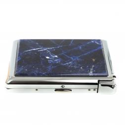 Портсигар на 20 сигарет с зажигалкой камень содалит