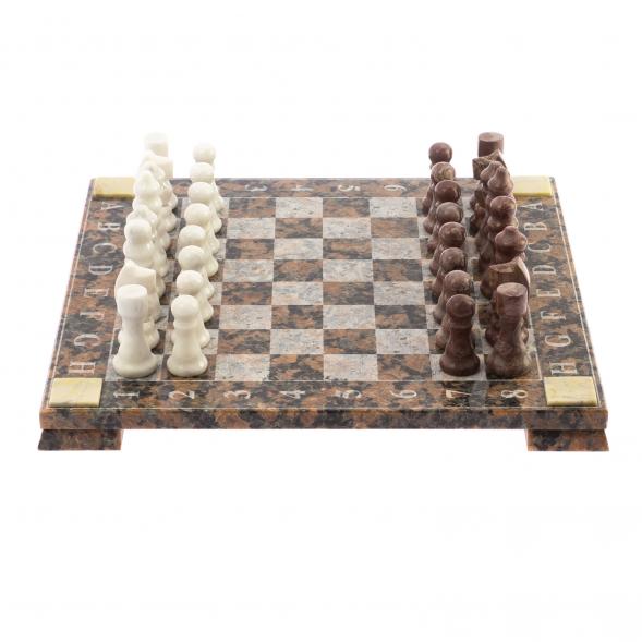 Шахматы с гравировкой &amp;quot;Турнирные&amp;quot; доска 36х36 см из гранита 124919