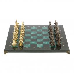 Шахматы подарочные "Шахерезада" 40х40 см шабровский змеевик