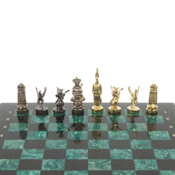Шахматы подарочные &amp;quot;Шахерезада&amp;quot; 40х40 см шабровский змеевик 127261