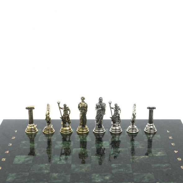 Шахматы &amp;quot;Атлас&amp;quot; доска 28х28 см шабровский змеевик 127969