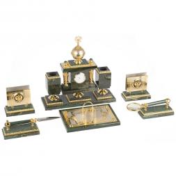 Настольный набор &amp;quot;Держава&amp;quot; из нефрита