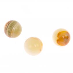 Шар из оникса зелено-коричневый 3,2 см (1,25)