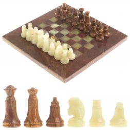Шахматы "Сувенирные" из оникса доска 20х20 см