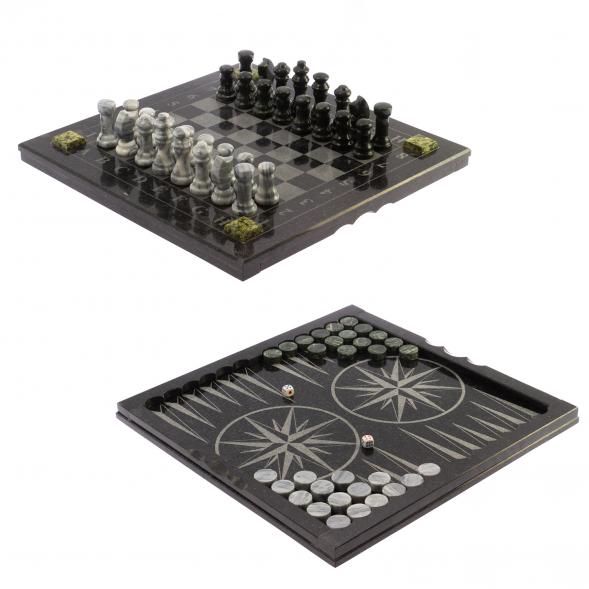 Набор игр 3 в 1: шахматы, шашки, нарды 124920