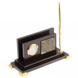 Настольный мини-набор &amp;quot;Стильный&amp;quot; долерит офиокальцит