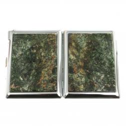 Портсигар на 20 сигарет с зажигалкой камень актиновит