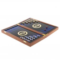 Настольные нарды &amp;quot;Восточные&amp;quot; с гравюрой камень лазурит Златоуст