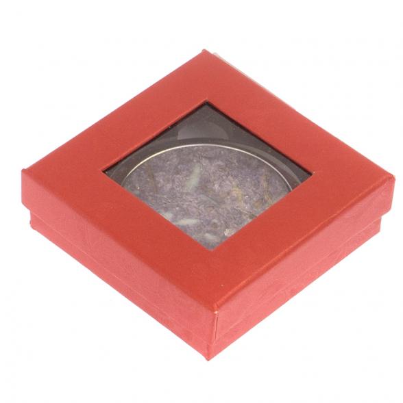 Карманное зеркальце камень лепидолит серебро 125739