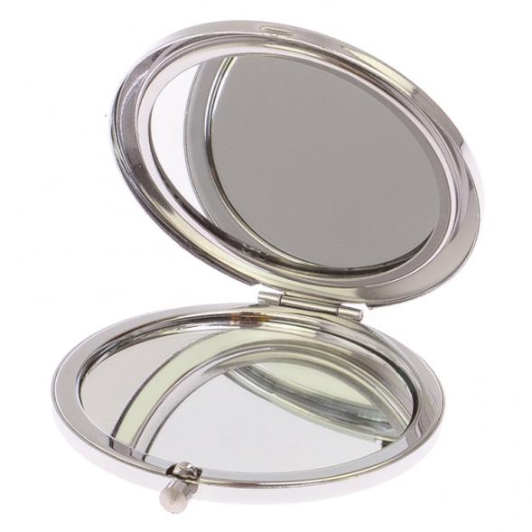 Карманное зеркальце камень лепидолит серебро 125739