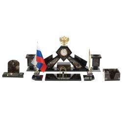 Настольный набор "Герб" из конгломерата