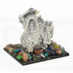 Сувенир &amp;quot;Филин ученый&amp;quot; из мрамолита