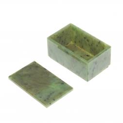 Шкатулка из нефрита 9,5х6х5,5 см