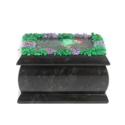 Шкатулка &amp;quot;Хозяйка медной горы&amp;quot; змеевик 10х6,5х6 см