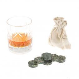 Камни для виски &amp;quot;Фишки&amp;quot; из шабровского змеевика 6 шт