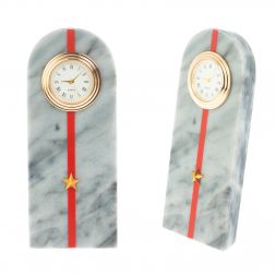 Часы &amp;quot;Погон младший лейтенант МВД&amp;quot; камень мрамор