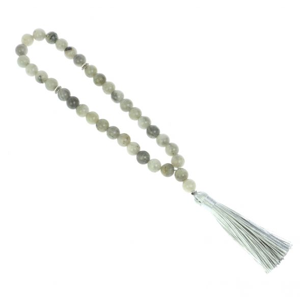 Четки из камня ларвикит круглый 35 бусин 128587