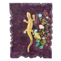 Магнит "Ящерица" красная