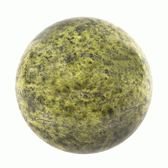Шар 10,5 см камень змеевик светло-зеленый 121564