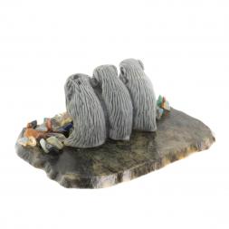 Сувенир "Не вижу. Не слышу. Не говорю" из мрамолита