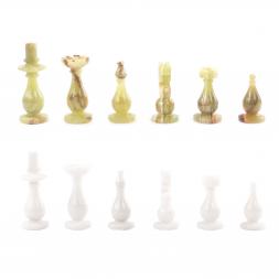 Сувенирные шахматы &amp;quot;Стандарт&amp;quot; доска 38х38 см из оникса и мрамора