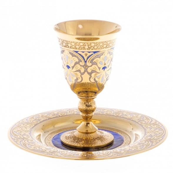 Водочный набор &amp;quot;Волк при луне&amp;quot; Златоуст 122165