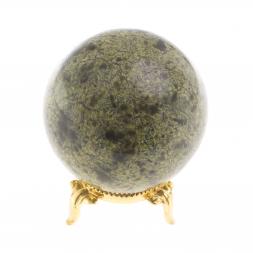 Шар из светло-зеленого змеевика 6 см