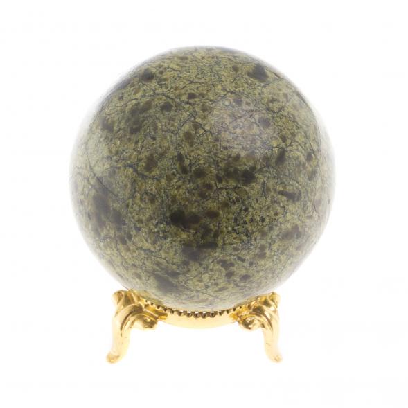 Шар из светло-зеленого змеевика 6 см 124148