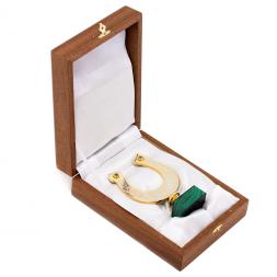 Подкова из малахита &amp;quot;На счастье&amp;quot;