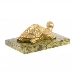 Сувенир из бронзы и змеевика "Черепаха"