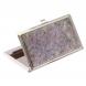 Карманная визитница камень лепидолит цвет серебро 125740