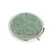 Зеркало круглое из камня жадеит цвет серебро 127180