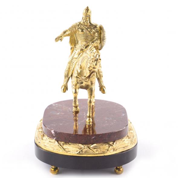 Бронзовая статуэтка &amp;quot;Юрий Долгорукий&amp;quot; на постаменте из камня 121004